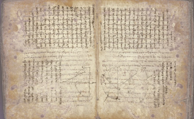 Une page du célèbre manuscrit d’Archimède retrouvée au musée des Beaux-Arts de Blois — photo
