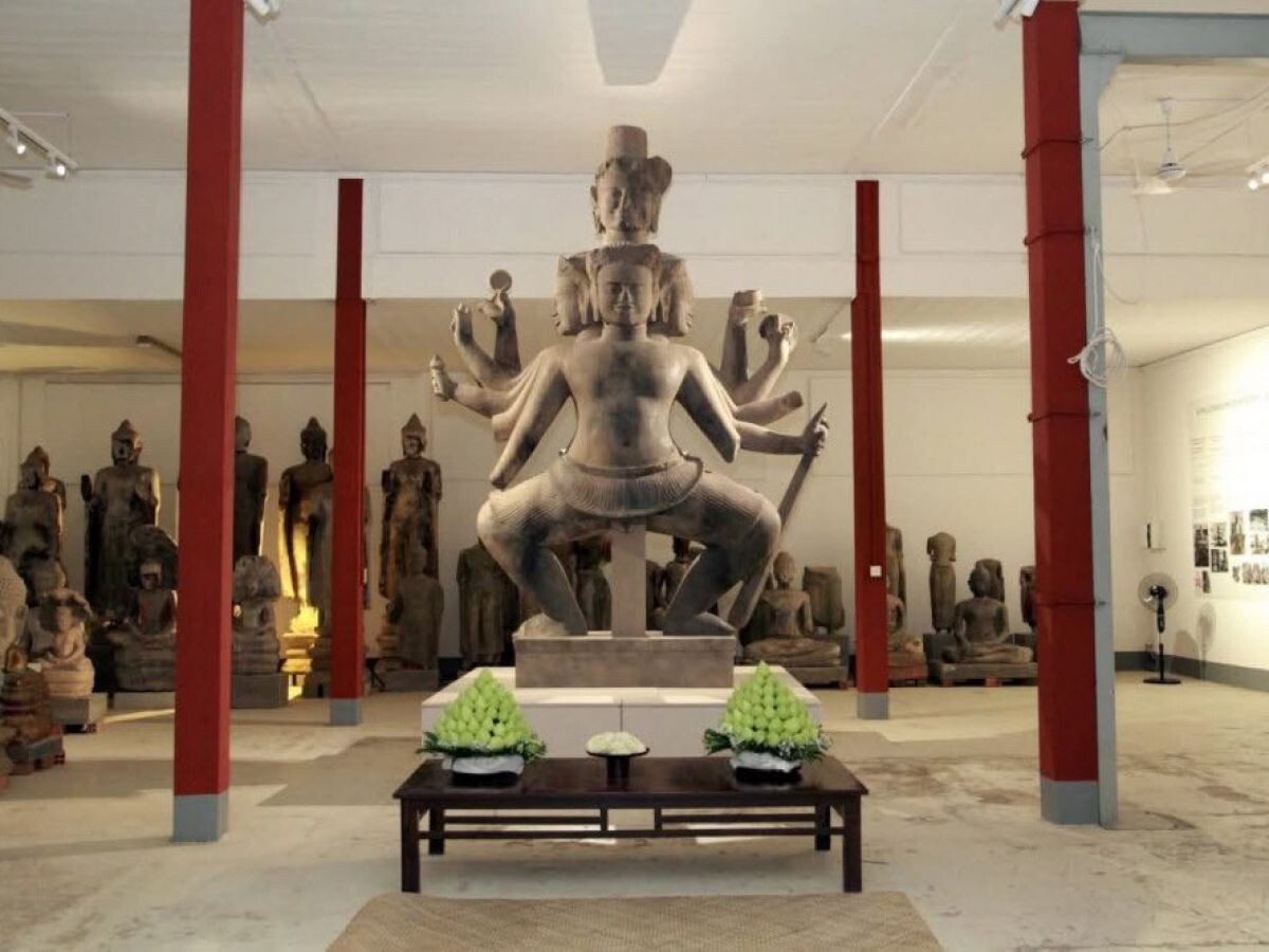 In Cambodia, a statue of Shiva has been restored after being shattered into thousands of fragments.