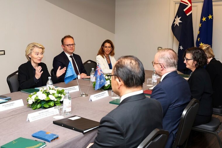 UE : Ursula von der Leyen en Australie pour tenter de conclure un accord commercial sensible