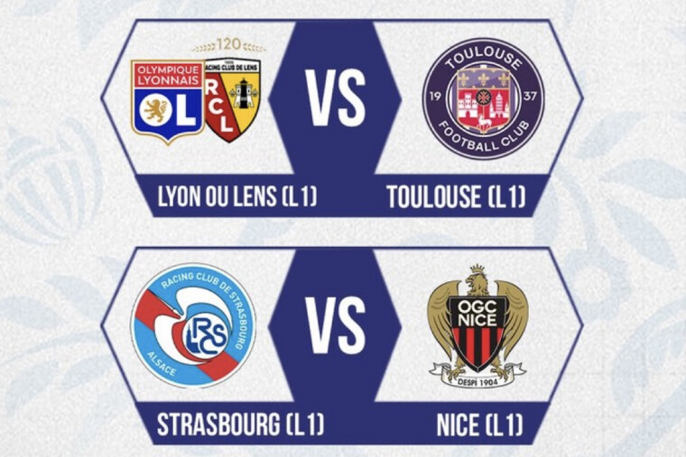 — Coupe de France : découvrez le tirage au sort des demi‑finales