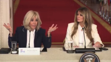 Insolite – Brigitte Macron doublée par une voix d’homme à la Maison-Blanche, lors du sommet international lancé par Melania Trump