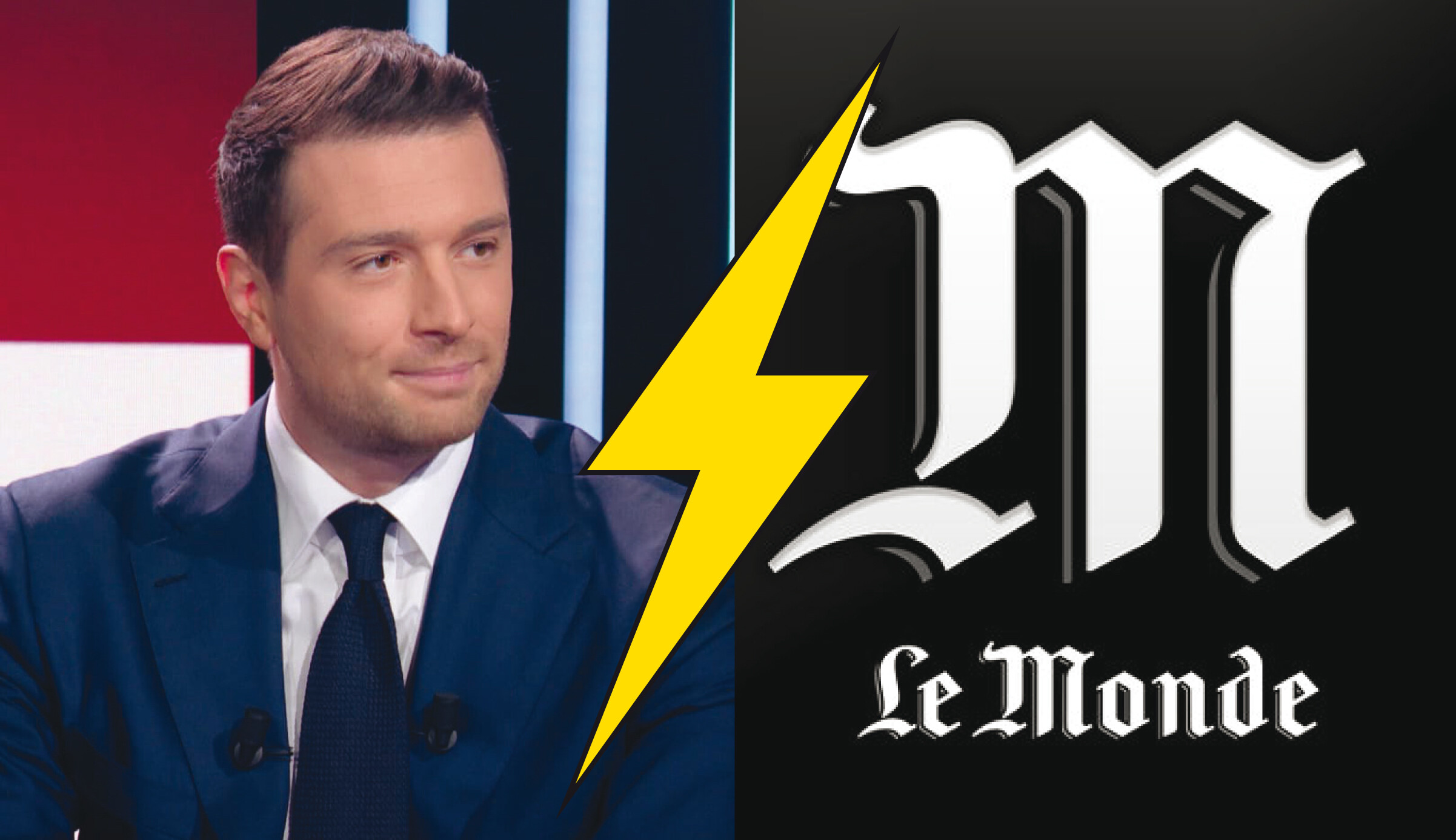 Jordan Bardella denounces a fake news story published by Le Monde about his alleged private jet. The newspaper urgently corrects its article.