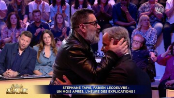 VIDÉO - Fabien Lecœuvre et Stéphane Tapie se réconcilient en direct chez Cyril Hanouna