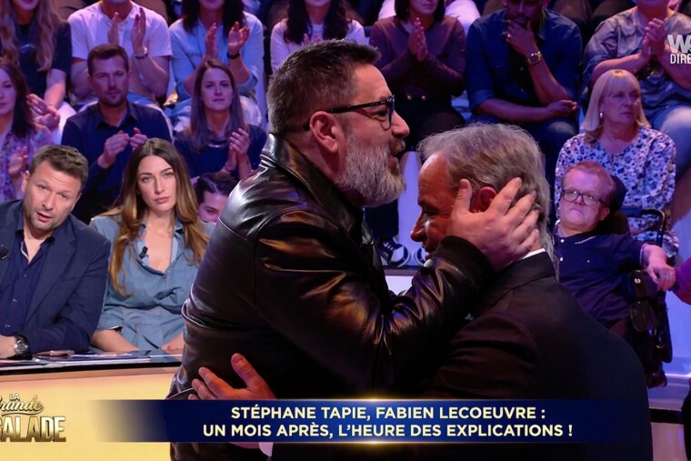 VIDÉO - Fabien Lecœuvre et Stéphane Tapie se réconcilient en direct chez Cyril Hanouna