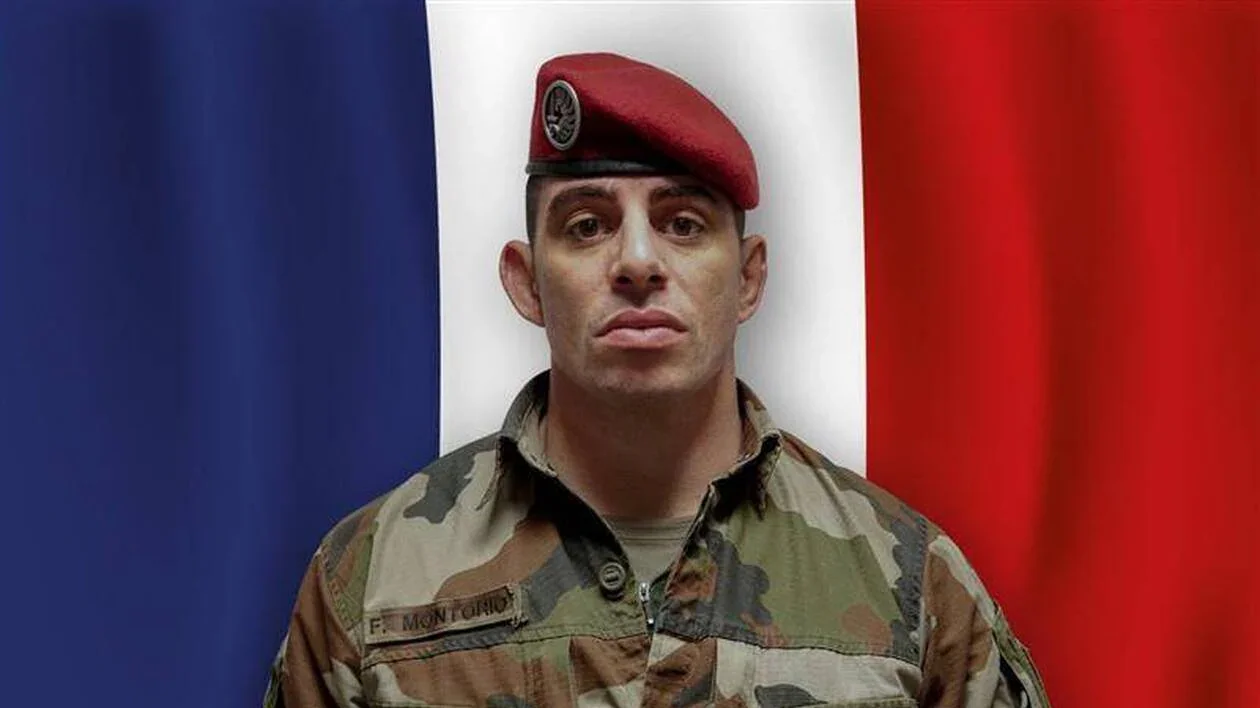 The remains of Sergeant Major Florian Montorio repatriated to France