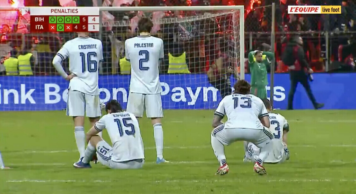 Terrible! Italy will miss the World Cup for the third time in a row