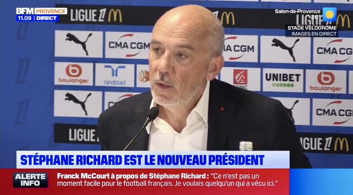 Stéphane Richard, the new president of OM: "I am aware of the challenge"