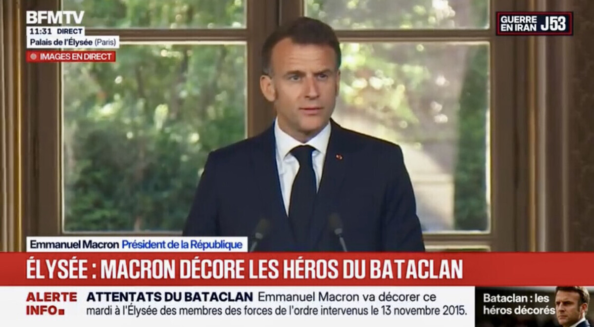 “Every step was a risk”: Emmanuel Macron pays tribute to the heroes of the Bataclan attack during a Legion of Honour ceremony at the Élysée Palace
