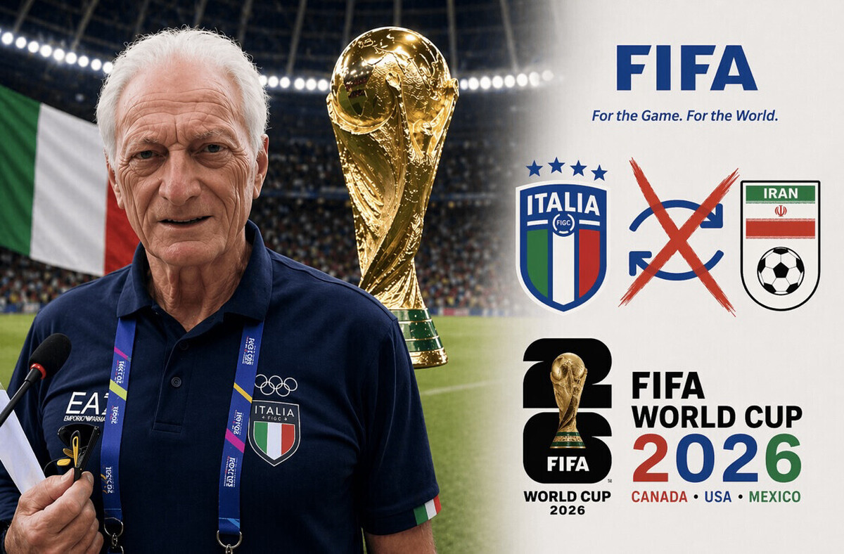 2026 World Cup: Luciano Buonfiglio rejects the idea of ​​Italy being given a second chance instead of Iran