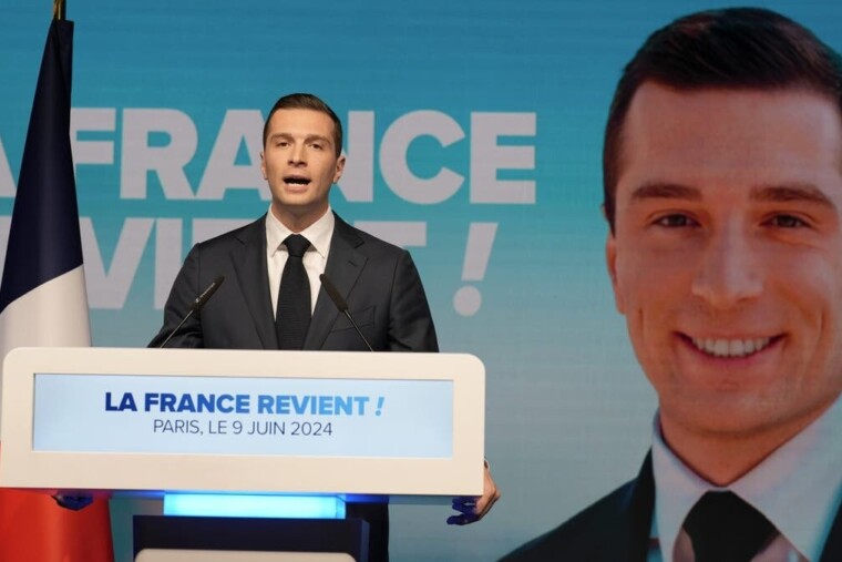 Jordan Bardella annonce qu'il retirera le drapeau européen de l'Élysée s'il est élu