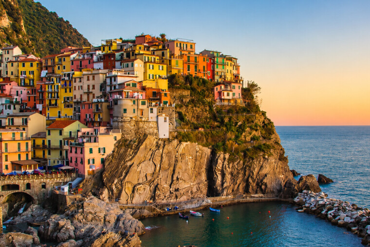 Le plus beau paysage des Cinque Terre surplombe la Méditerranée