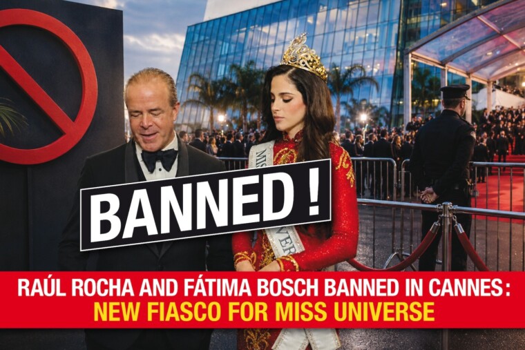 Raúl Rocha et Fátima Bosch bannis à Cannes : nouveau fiasco pour Miss Univers