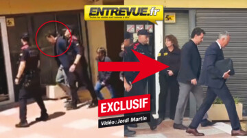 EXCLU ENTREVUE - Mort du fondateur de Mango : la vidéo de son fils menotté, puis libéré contre une caution d’un million d’euros. ( Vidéo et photo : Jordi Martin )