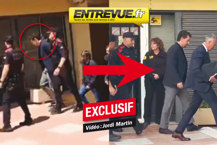 EXCLU ENTREVUE - Mort du fondateur de Mango : la vidéo de son fils menotté, puis libéré contre une caution d’un million d’euros. ( Vidéo et photo : Jordi Martin )