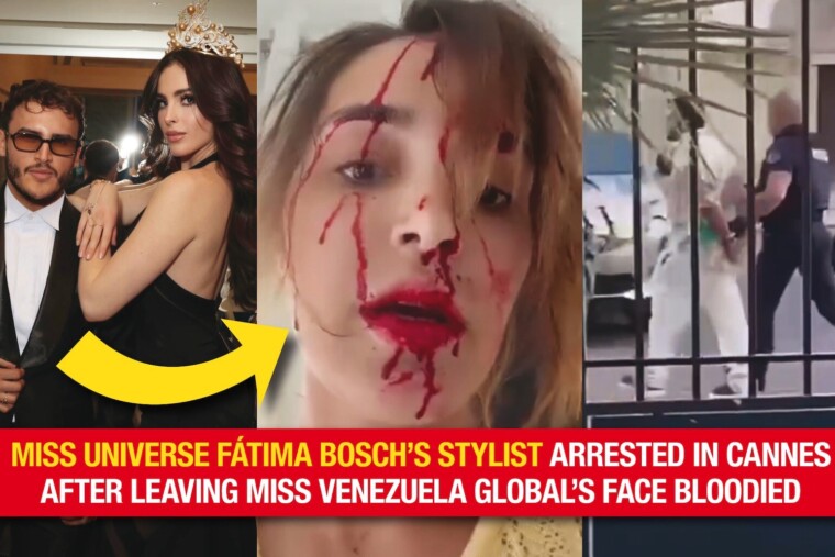 Miss Univers : arrestation du styliste de Fátima Bosch, obligée de fuir Cannes. (Vidéo de l'arrestation : Jordi Martin)