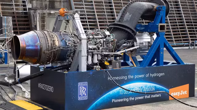 EasyJet et Rolls-Royce font tourner un moteur d’avion à l’hydrogène, une promesse encore à financer