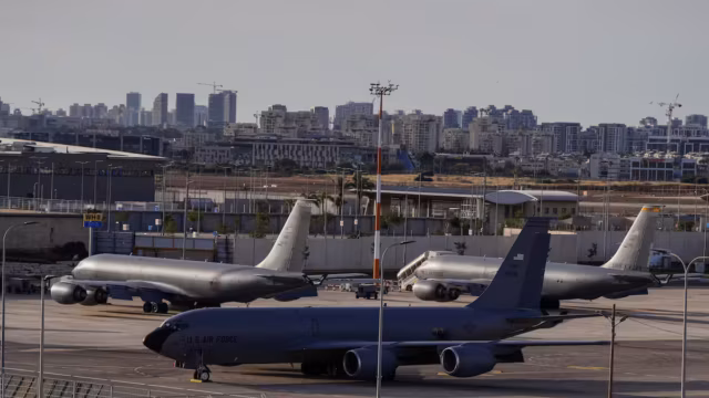 Israël : l’activité de l’aéroport Ben Gourion fortement perturbée par la présence d’avions militaires américains — photo
