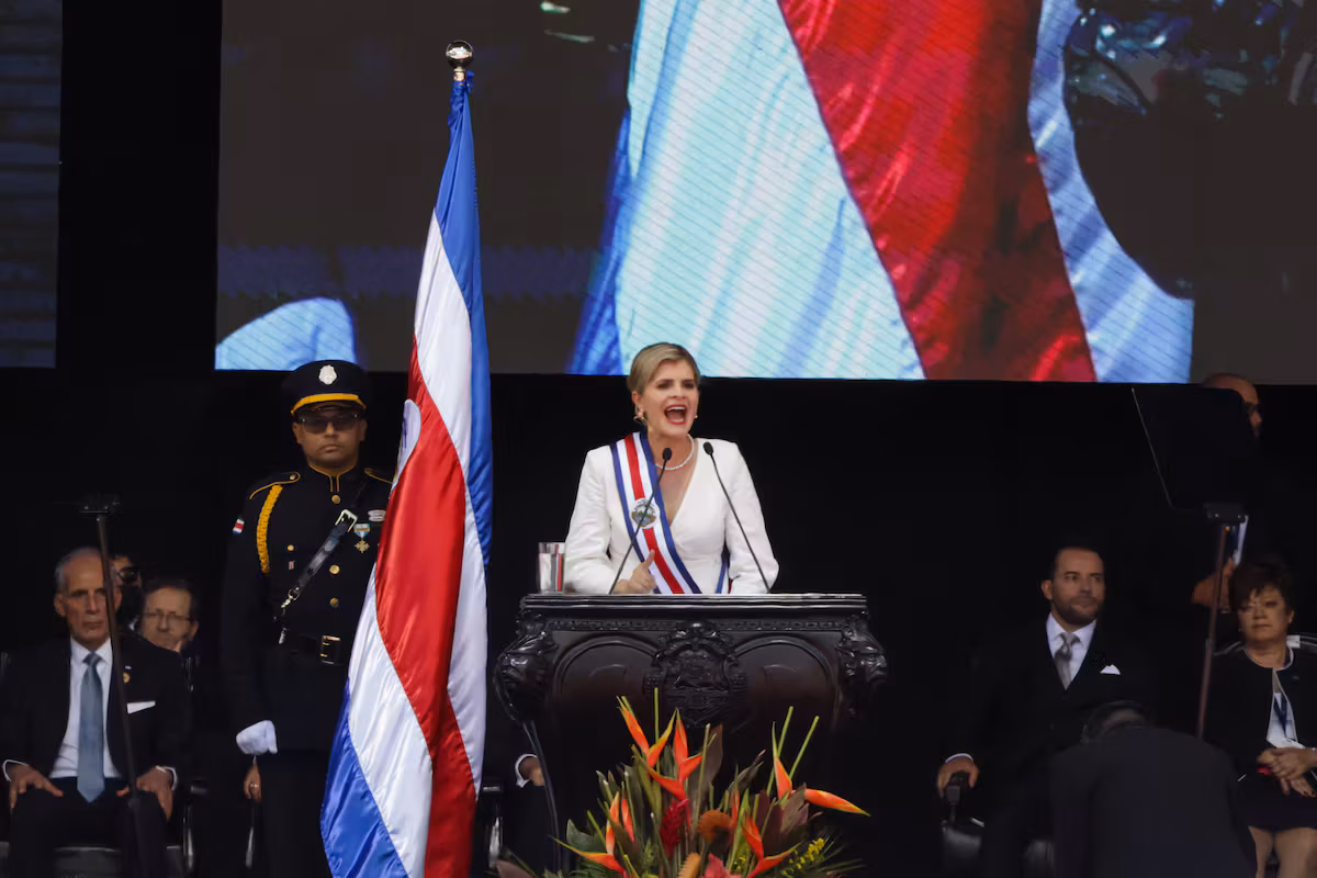 Costa Rica's new president, Laura Fernandez, promises a "merciless war" against organized crime.