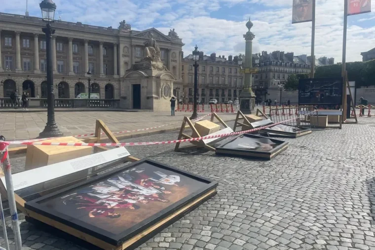 Place de la Concorde : l'exposition « Vivre ensemble », de Yann Arthus-Bertrand, vandalisée après la nuit de fête du PSG