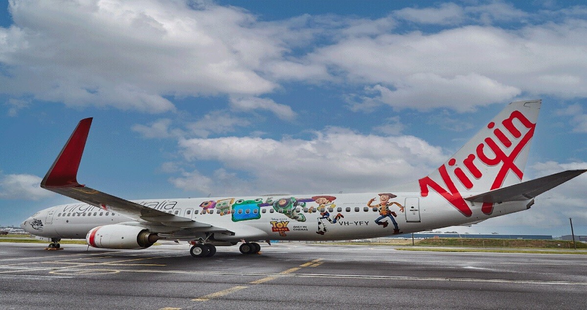 Virgin Australia dévoile un Boeing 737 aux couleurs de Toy Story 5