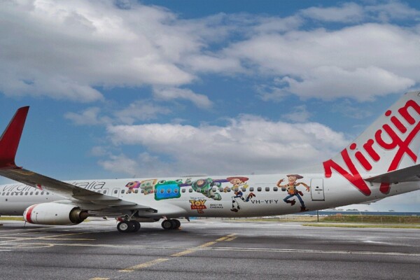 Virgin Australia dévoile un Boeing 737 aux couleurs de Toy Story 5
