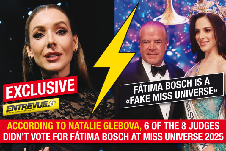 EXCLUSIF - Fátima Bosch est une "FAKE Miss Univers". Pour Natalie Glebova, 6 des 8 juges n’ont pas voté pour elle à Miss Univers 2025