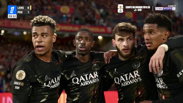 — Ligue 1 : le PSG s’impose à Lens et décroche son 14e titre de champion de France — Ligue 1 : le PSG s’impose à Lens et décroche son 14e titre de champion de France