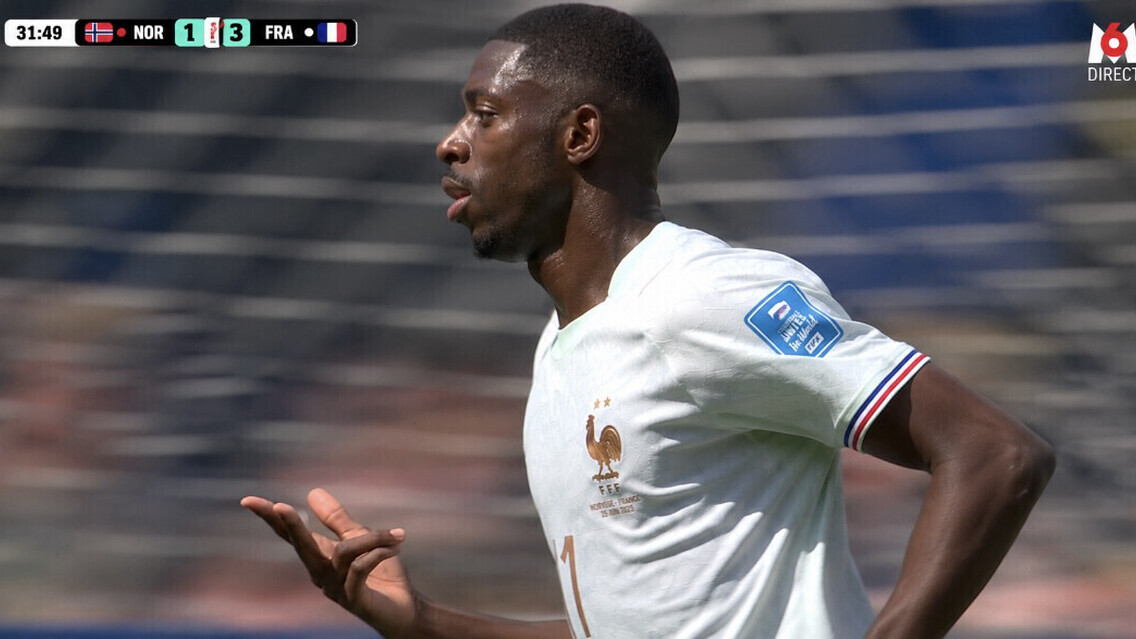 https://entrevue.fr/coupe-du-monde/la-france-bat-la-norvege-4-1-et-finit-premiere-elle-jouera-la-suede-en-16es-dembele-auteur-dun-triple/