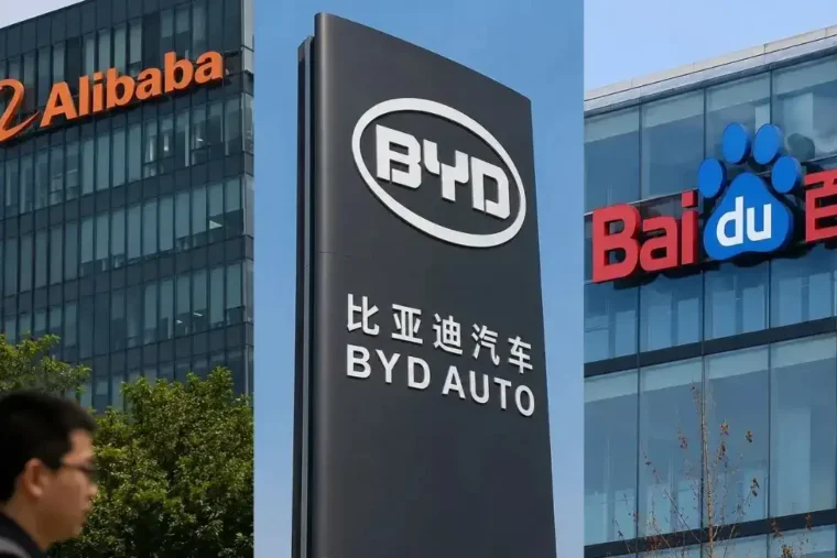 Washington classe Alibaba, Baidu et BYD comme partenaires de l'armée chinoise