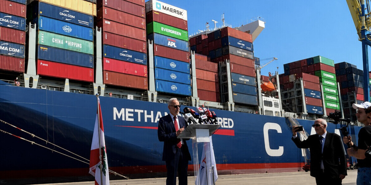 LIBAN - Tripoli entre dans la cour des grands ports méditerranéens en accueillant le plus gros navire de son histoire