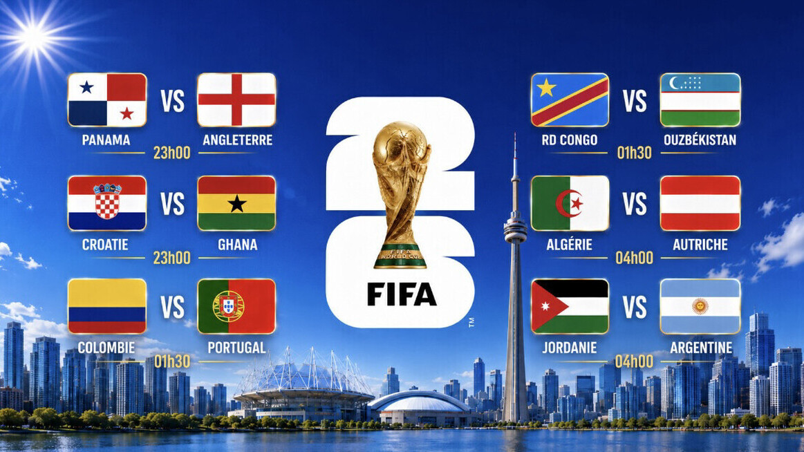 — Mondial : l’Algérie, la Croatie et la RDC jouent leur survie, l’Angleterre vise la première place — Mondial : l’Algérie, la Croatie et la RDC jouent leur survie, l’Angleterre vise la première place