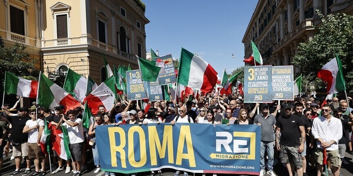 À Rome, manifestations massives autour de l’immigration : défilé de l’extrême droite et contre-mobilisations