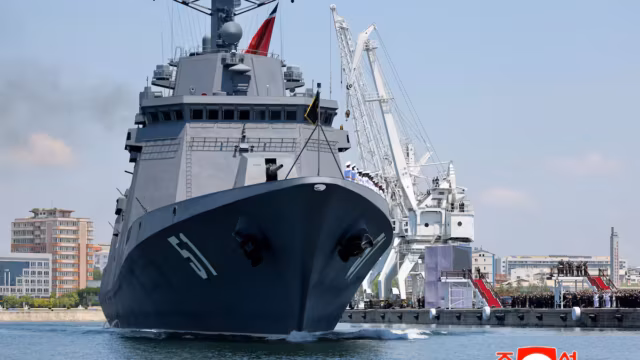 Kim Jong Un dévoile un ambitieux plan naval : la Corée du Nord veut construire deux destroyers par an — photo
