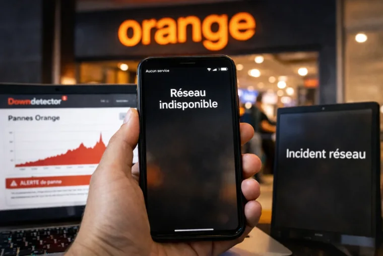 Panne en cours sur les réseaux mobiles Orange, de nombreux abonnés impactés