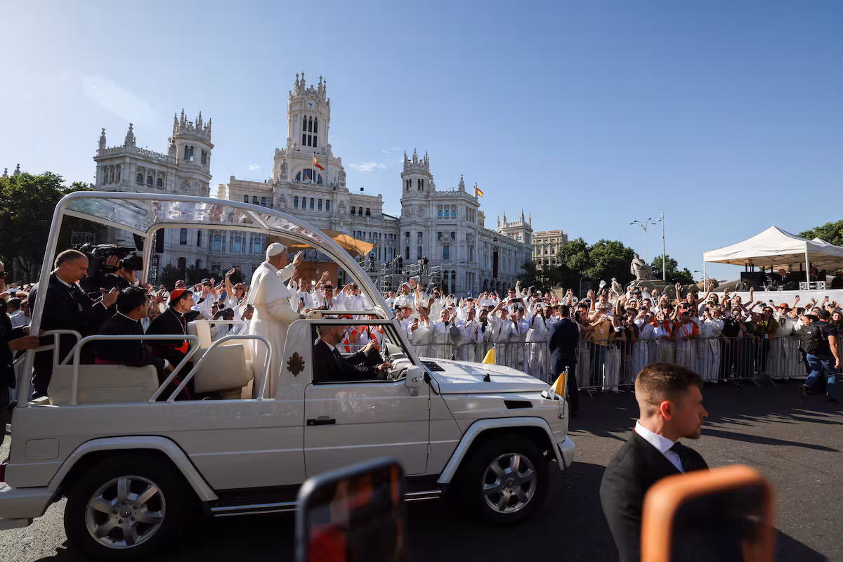 More than a million faithful gathered in Madrid for the mass of Pope Leo XIV