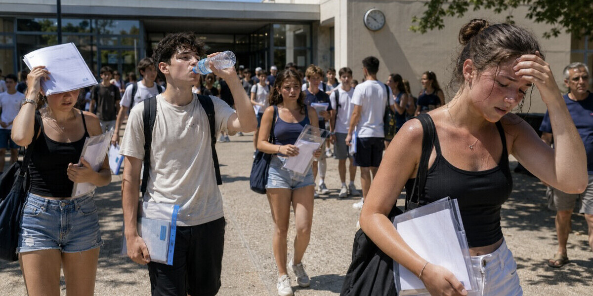 Canicule : les oraux du bac reportés pour 10.000 candidats, le brevet maintenu vendredi
