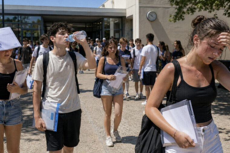Canicule : les oraux du bac reportés pour 10.000 candidats, le brevet maintenu vendredi