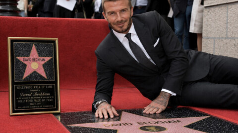 — David Beckham premier footballeur à recevoir son étoile sur le Walk of Fame