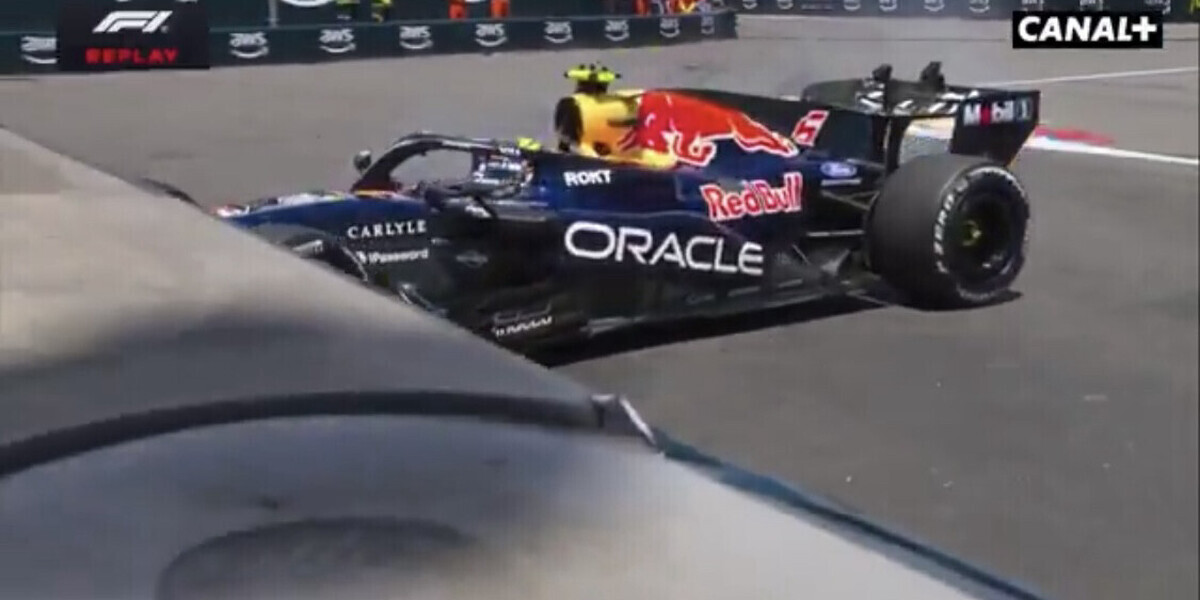 Grand Prix de Monaco : Leclerc frappe fort lors des essais libres — Grand Prix de Monaco : Leclerc frappe fort lors des essais libres, Hadjar dans le mur