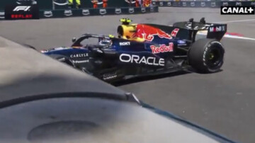 Grand Prix de Monaco : Leclerc frappe fort lors des essais libres — Grand Prix de Monaco : Leclerc frappe fort lors des essais libres, Hadjar dans le mur