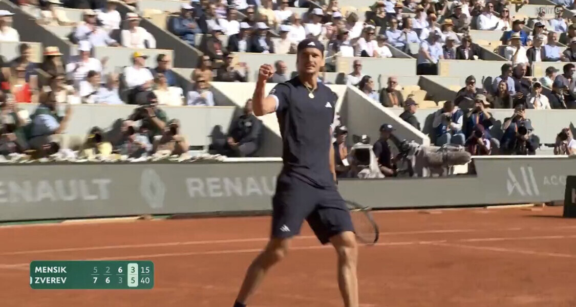 — Roland-Garros: Zverev besiegt Mensik und erreicht das Finale