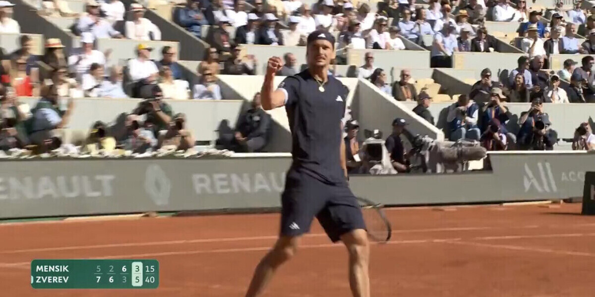 — Roland-Garros : Zverev bat Mensik et file en finale