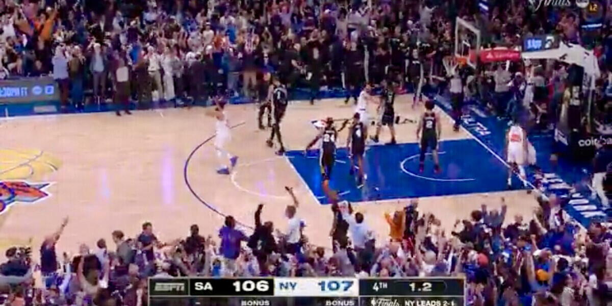 — Finale NBA : les Knicks, menés de 29 points, renversent les Spurs et sont à une victoire du titre (3-1)