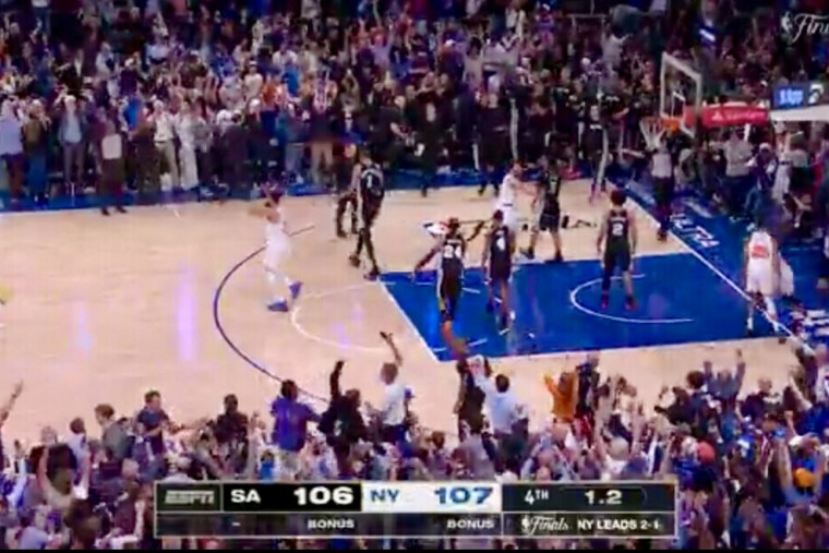 — Finale NBA : les Knicks, menés de 29 points, renversent les Spurs et sont à une victoire du titre (3-1)