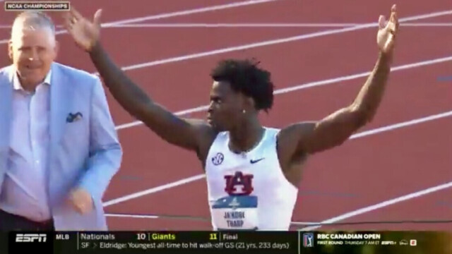 — La sensation ! L’universitaire Ja’Kobe Tharp bat le record du monde du 110m haies — La sensation ! L’universitaire Ja’Kobe Tharp bat le record du monde du 110m haies