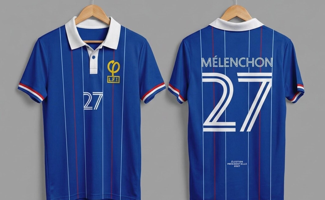 LFI lance un maillot floqué "Mélenchon 27" pour financer sa campagne  présidentielle