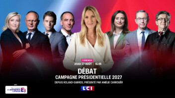 Présidentielle : LCI diffusera le 27 août le premier grand débat télévisé avec 7 candidats