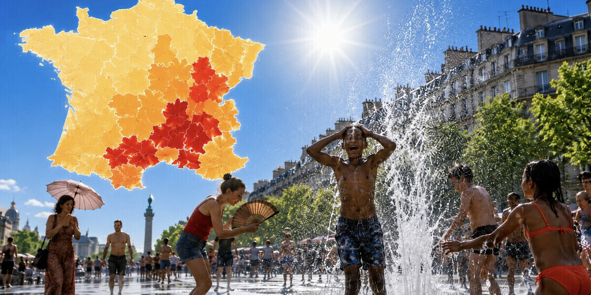 Canicule : 9 départements basculent en vigilance rouge, 76 autres en orange ce vendredi