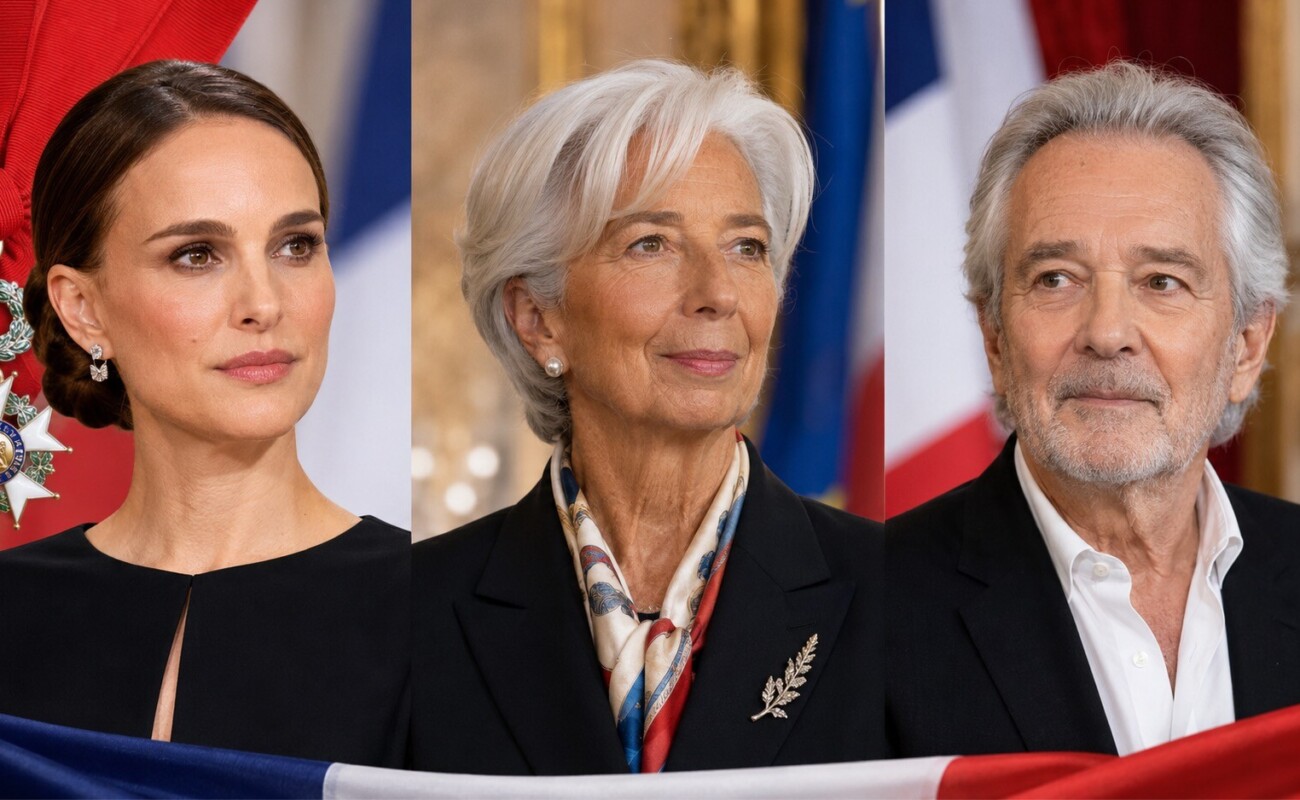 Légion d’honneur du 14 juillet : Natalie Portman chevalier, Christine Lagarde grand officier et Pierre Arditi commandeur