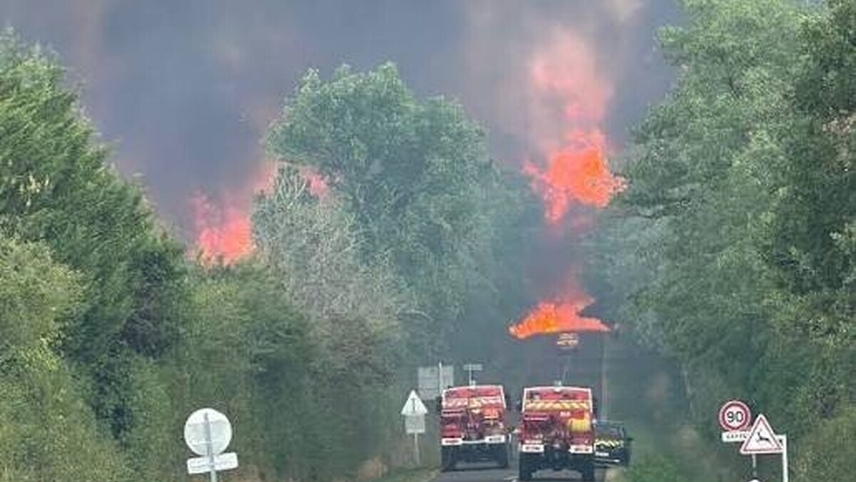 Haute-Vienne : un incendie d'une ampleur inédite ravage Magnac-Laval, les secours toujours mobilisés